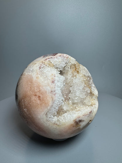 Exklusive Pink Amethyst Kugel – 9 cm, 997 g | Heilstein für Ruhe & Harmonie