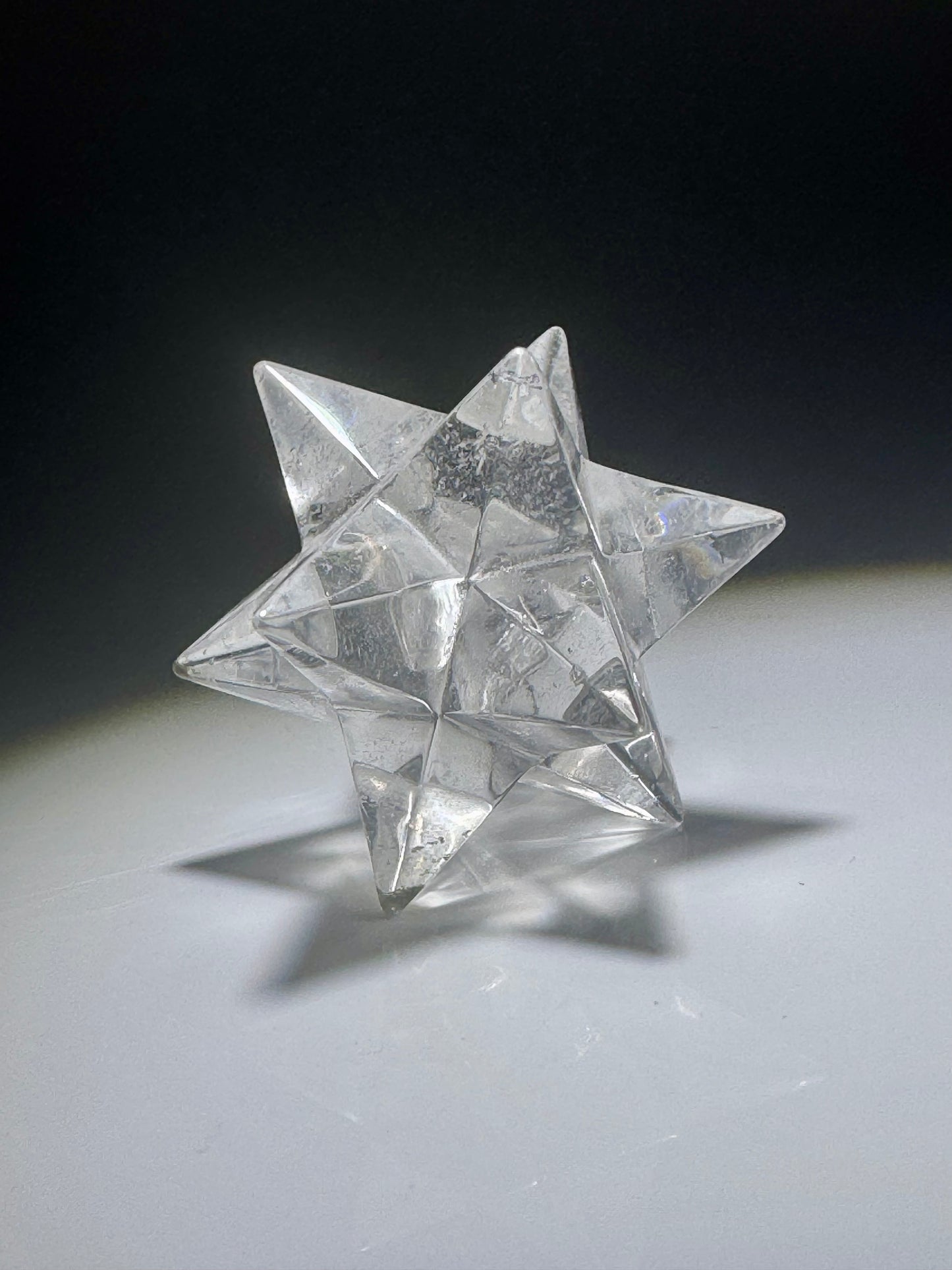 Wunderschöner Bergkristall Stern (Merkaba) – Sterntetraeder 4.3 cm