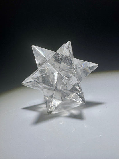 Wunderschöner Bergkristall Stern (Merkaba) – Sterntetraeder 4.3 cm