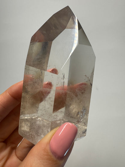 Champagnerfarbene ganz klare Rauchquarz Spitze 🥂 - 8.3cm, 277g