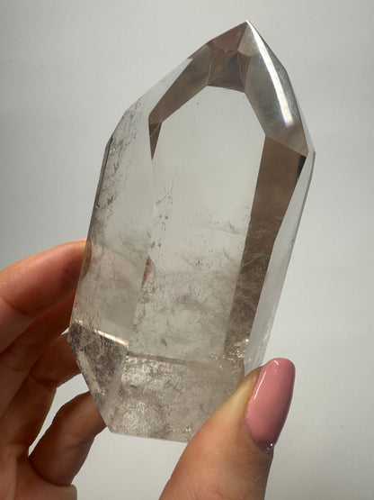 Champagnerfarbene ganz klare Rauchquarz Spitze 🥂 - 8.3cm, 277g