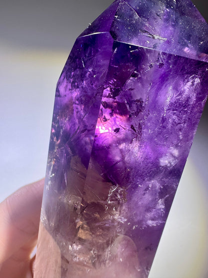 Ametrinspitze 8.5 cm – 192 g – Hochwertiger Amethyst-Citrin