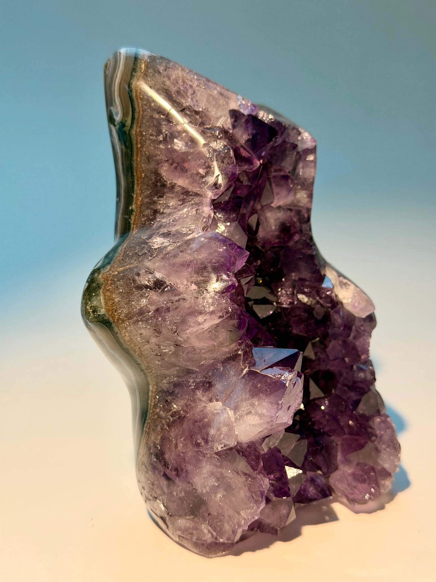 Amethyst Stern-Drusen aus Uruguay, Premium Qualität