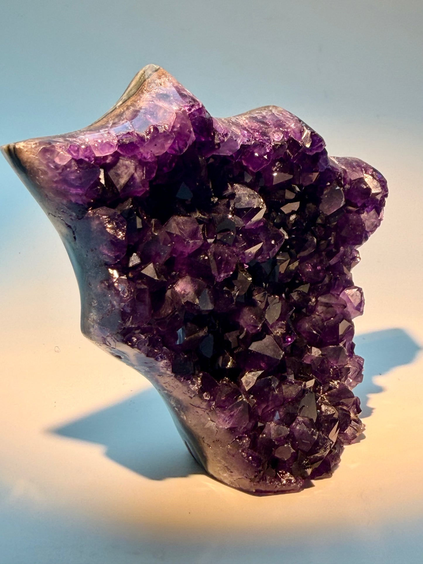Amethyst Stern-Drusen aus Uruguay, Premium Qualität