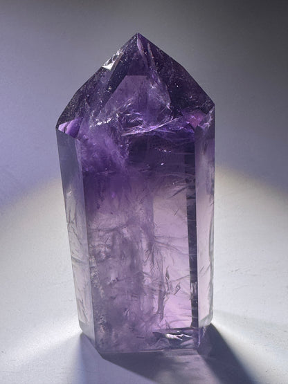Ametrinspitze 8,5 cm – klarer Amethyst-Citrin Kristall
