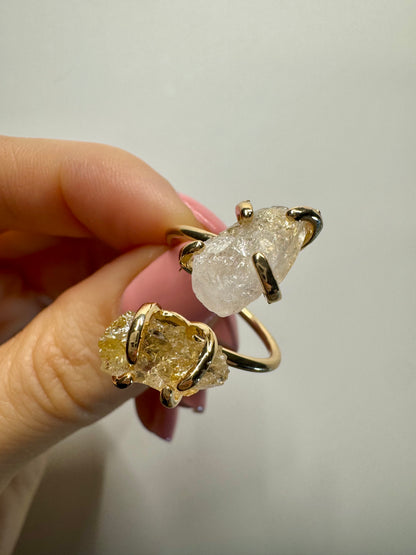 Bezaubernder Ring mit rohem Citrin 💛 (grössenverstellbar)