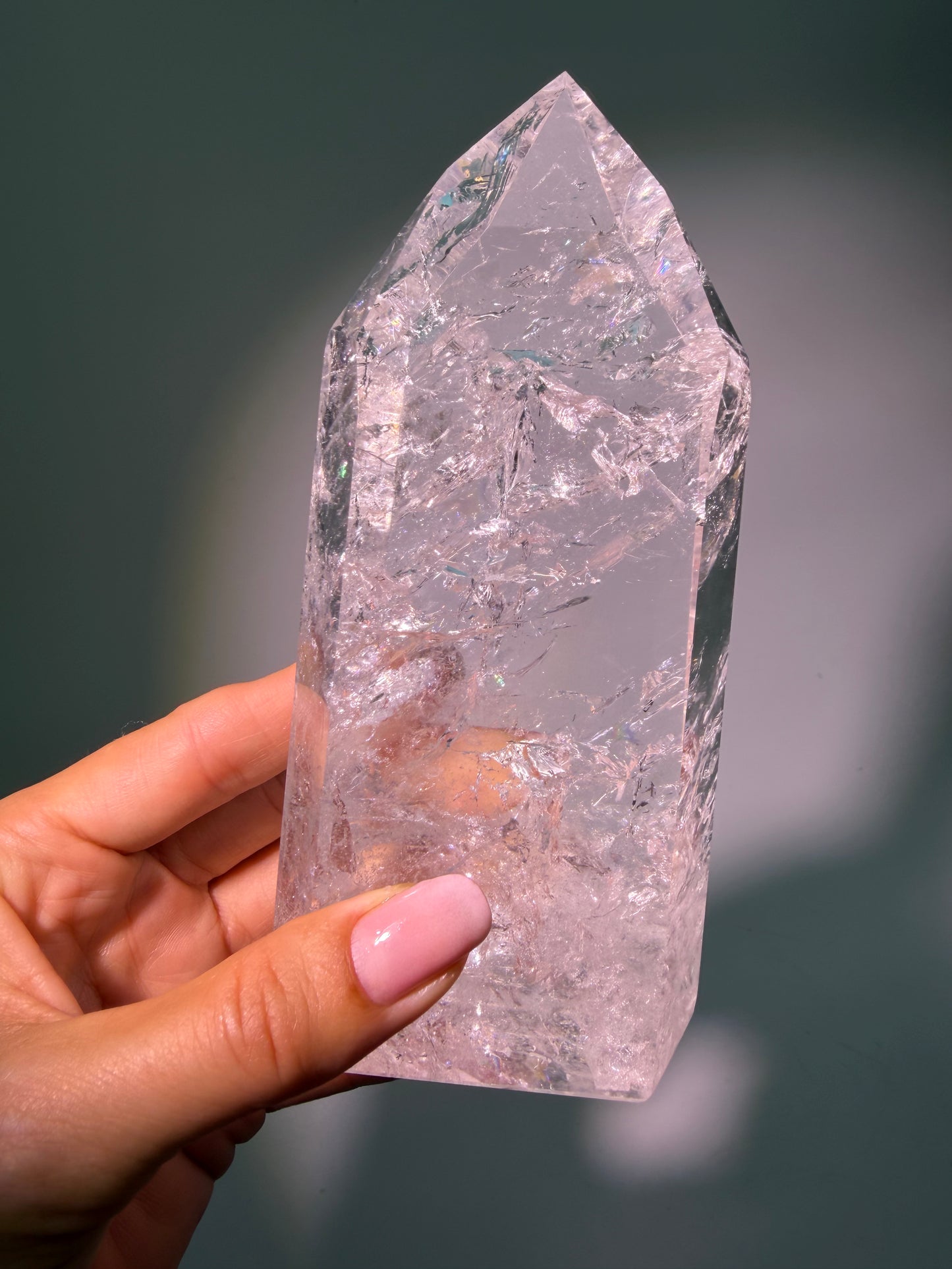 Extra klarer Lemurian Kristall 14.3 cm, 573 g – Bahia, Brasilien