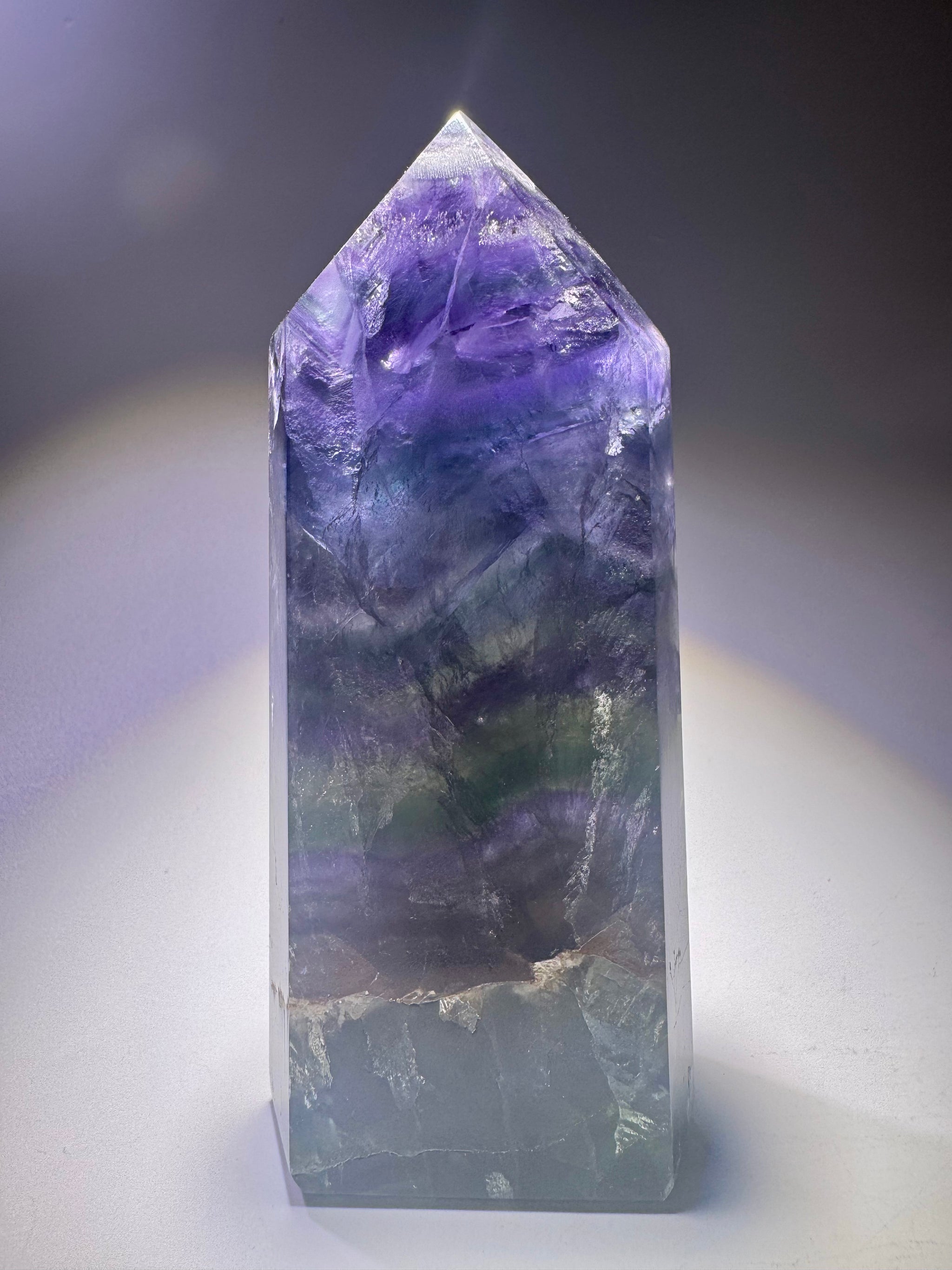 Fluorit aus Brasilien – 12 cm, 367 g – mit Blau, Grün & Lila ✨💎