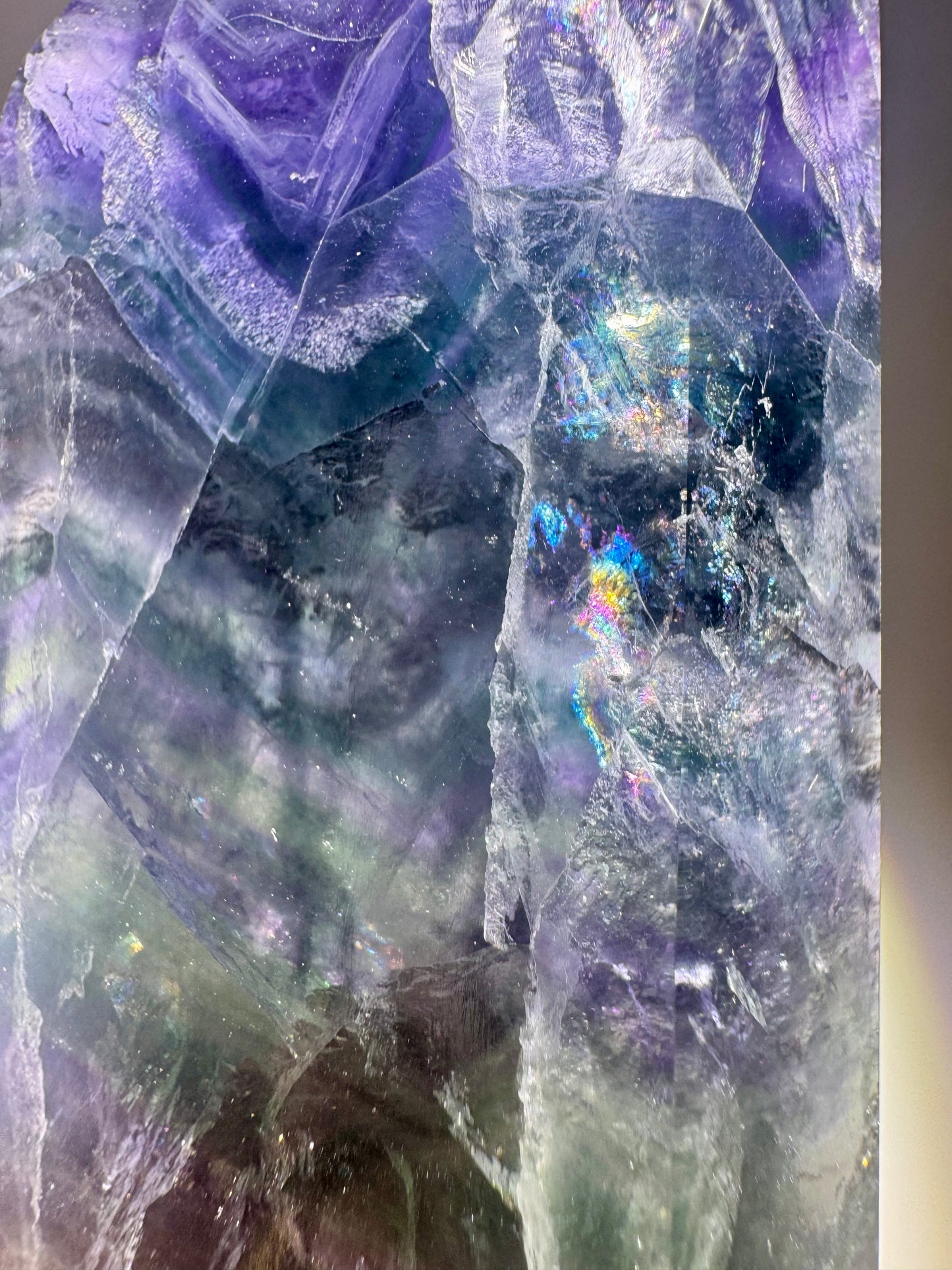 Fluorit aus Brasilien – 12 cm, 367 g – mit Blau, Grün & Lila ✨💎
