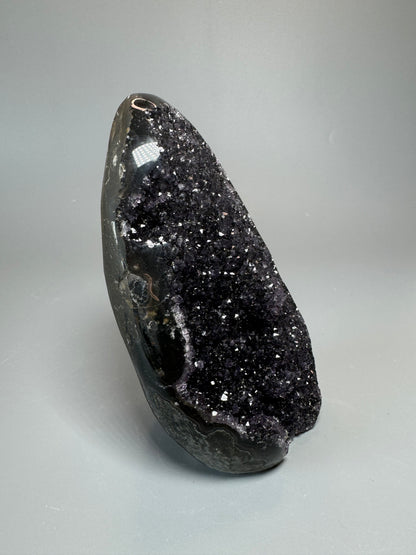 Rainbow Amethyst Cutbase - 12cm, 697g
