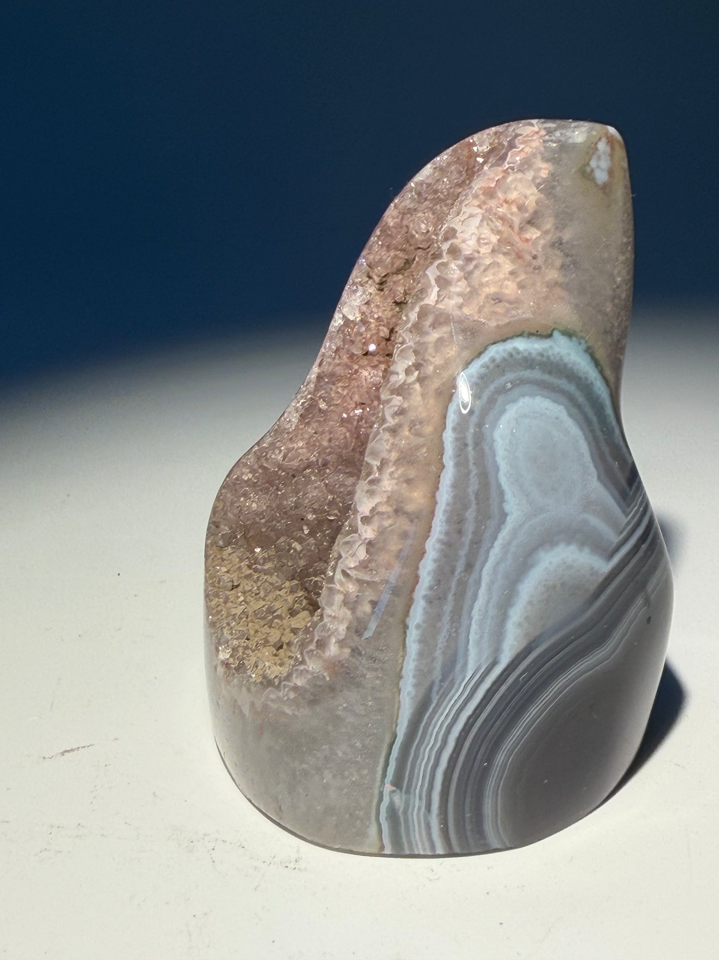 Rainbow Amethyst Flammen aus Uruguay – seltene Pastellfarben ✨💗