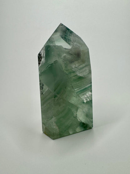 High Quality klare Fluorit Spitze - 8.5cm