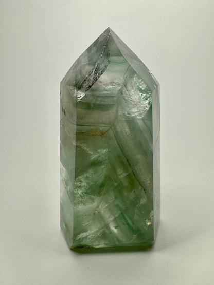High Quality klare Fluorit Spitze - 8.5cm