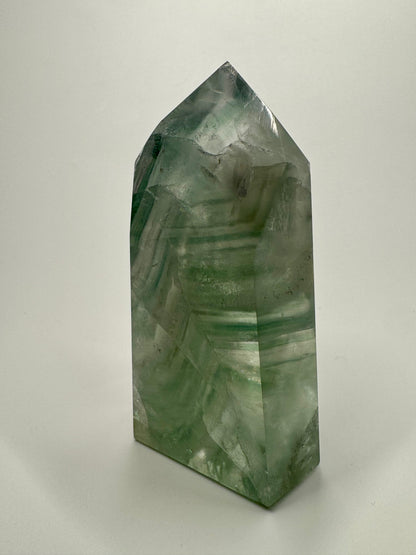 High Quality klare Fluorit Spitze - 8.5cm