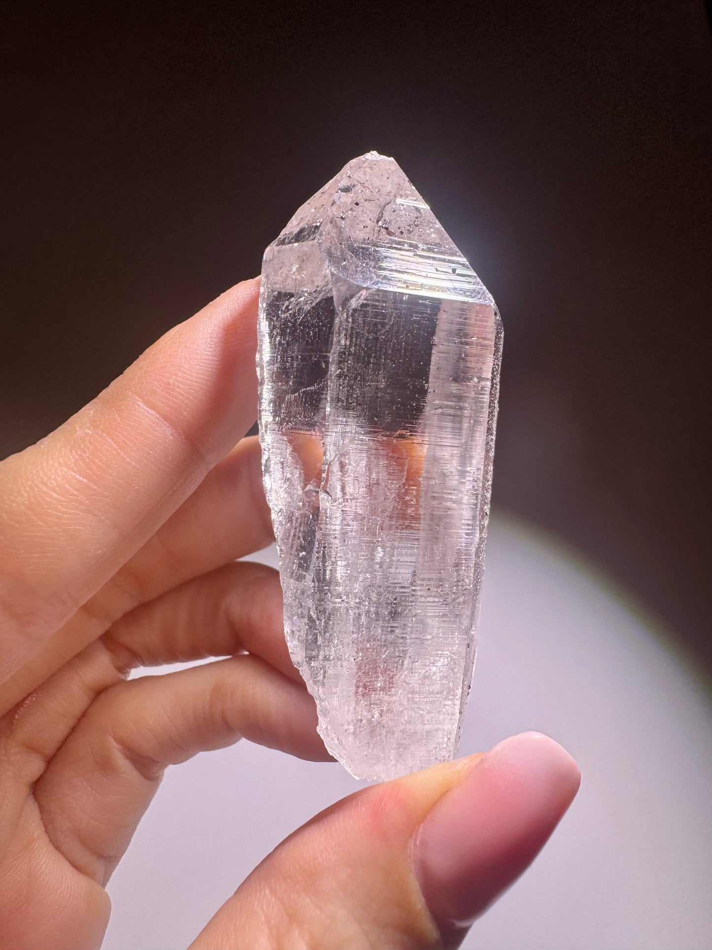 Himalaya-Quarz 7.2 cm – extra klarer Kristall in Museumsqualität aus Pakistan 💎