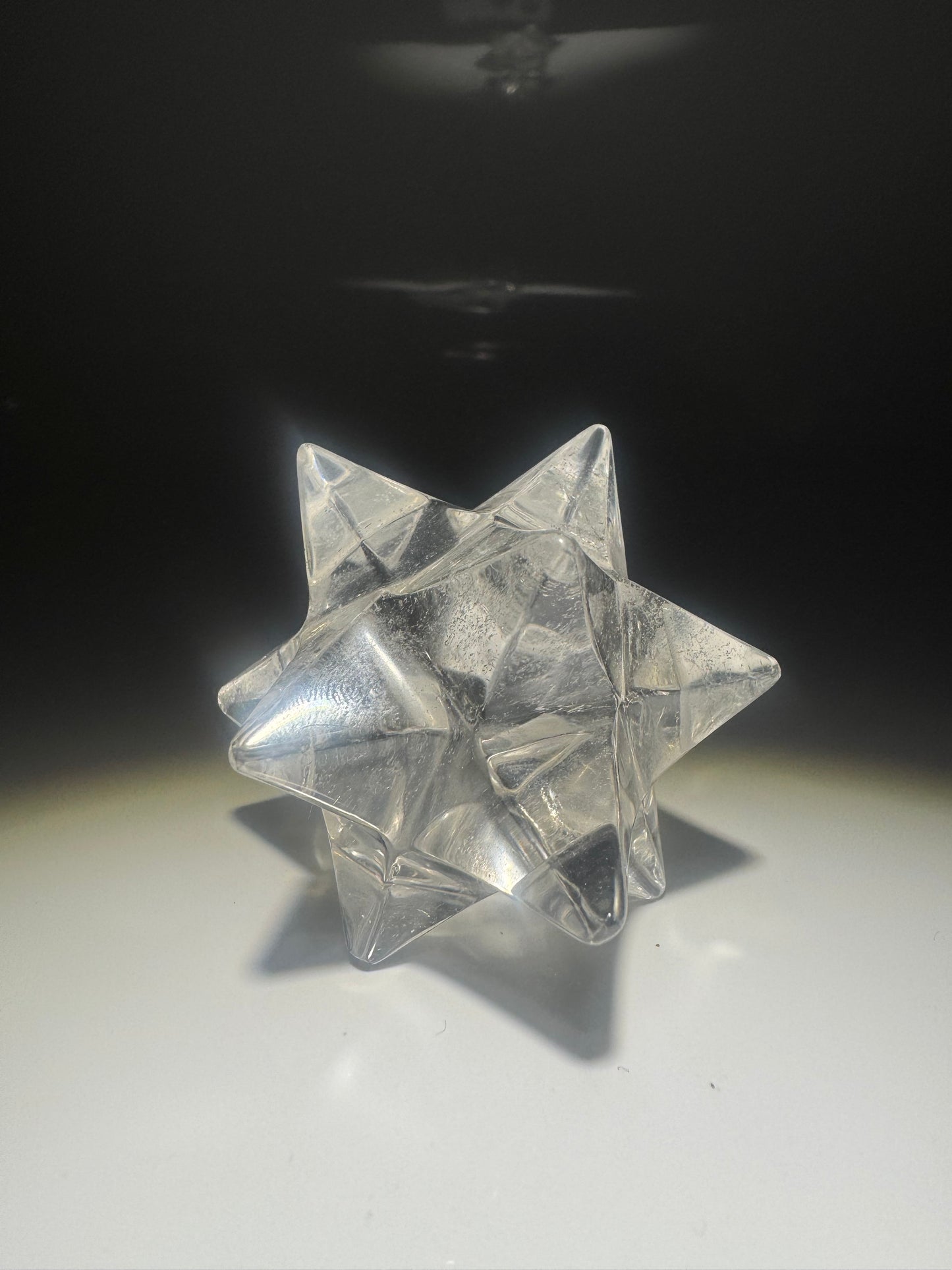 Beautiful rock crystal star (Merkaba) – star tetrahedron 4.3 cm