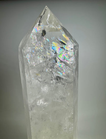 Wunderbare Bergkristall Spitze mit Regenbogen - 38cm, 5.39kg