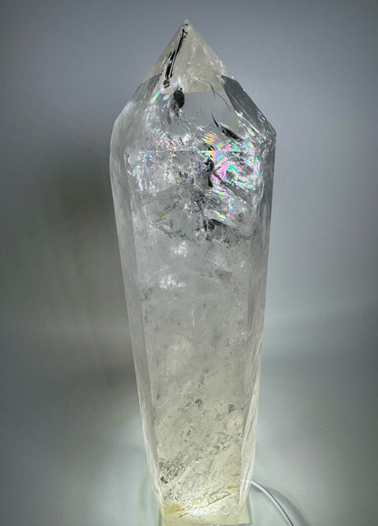 Wunderbare Bergkristall Spitze mit Regenbogen - 38cm, 5.39kg