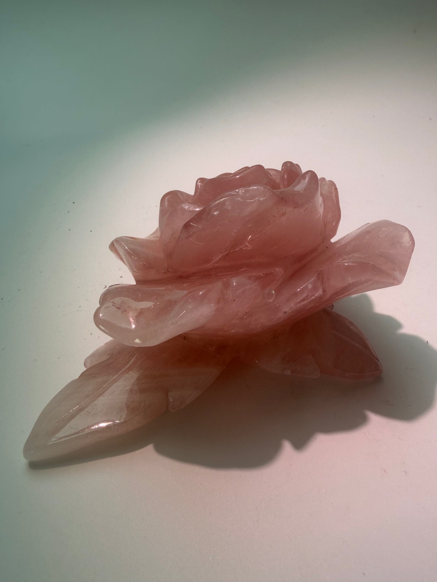 Kristallrosen aus Rosenquarz und Bergkristall – aus Brasilien