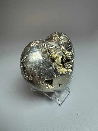 Pyrit Herz - 5.5x6cm, 216g