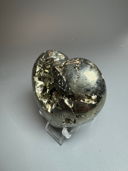 Pyrit Herz - 5.5x6cm, 216g