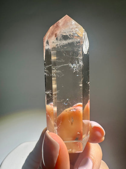 Pink Lithium Spitze – 7.5 cm, extraklare 1A-Qualität, seltener Edelstein aus Brasilien 💗