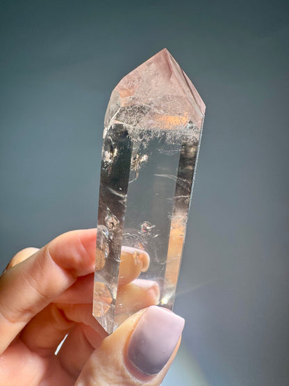 Pink Lithium Spitze – 7.5 cm, extraklare 1A-Qualität, seltener Edelstein aus Brasilien 💗