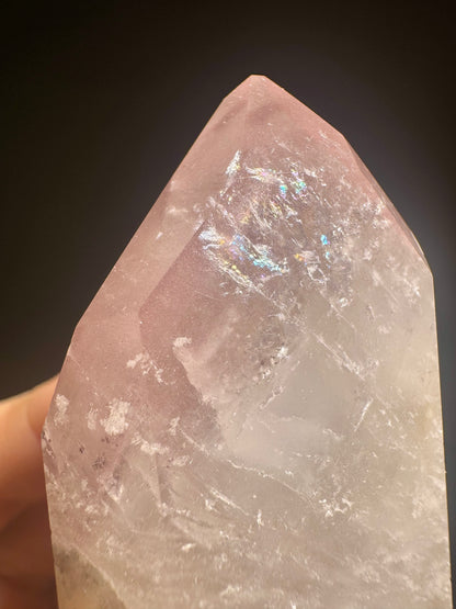 Pink Lithium Spitze 3 cm – faszinierendes, funkelndes Innenleben aus Brasilien, seltene Edelstein-Qualität 💗 (Kopie)