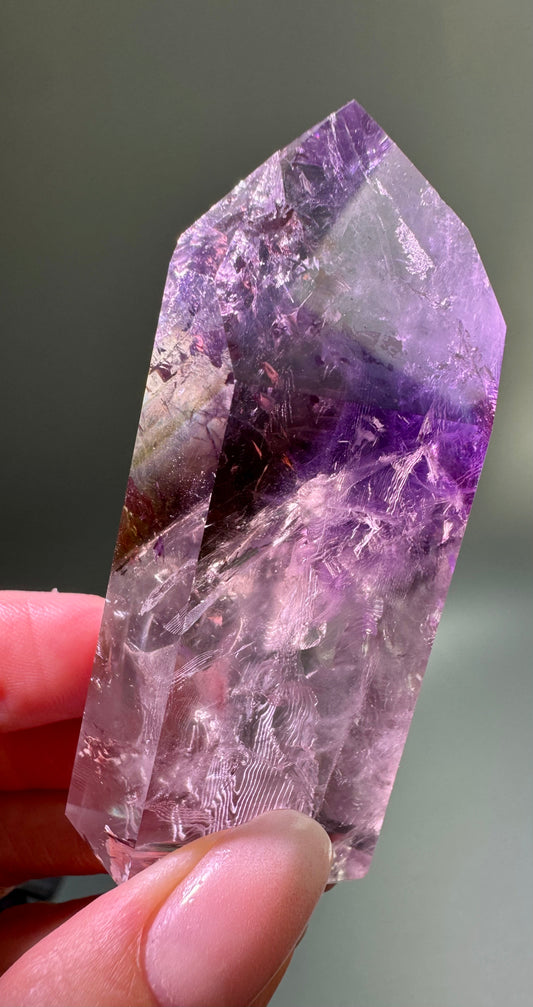 Phantom Amethyst with Ametrine & Hollandite Inclusions – Ultra-Rare Museum Piece