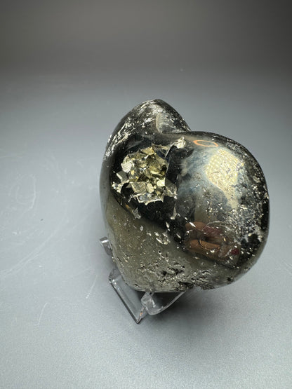 Pyrit Herz - 6x6cm, 182g