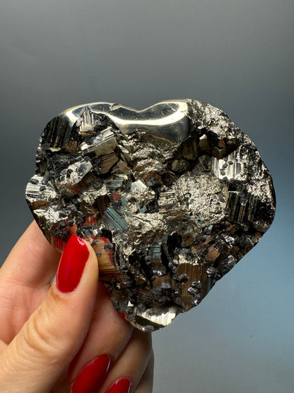 Kristall Pyrit-Herz | 391g Pyrit Herz | UNIQUE CRYSTALS
