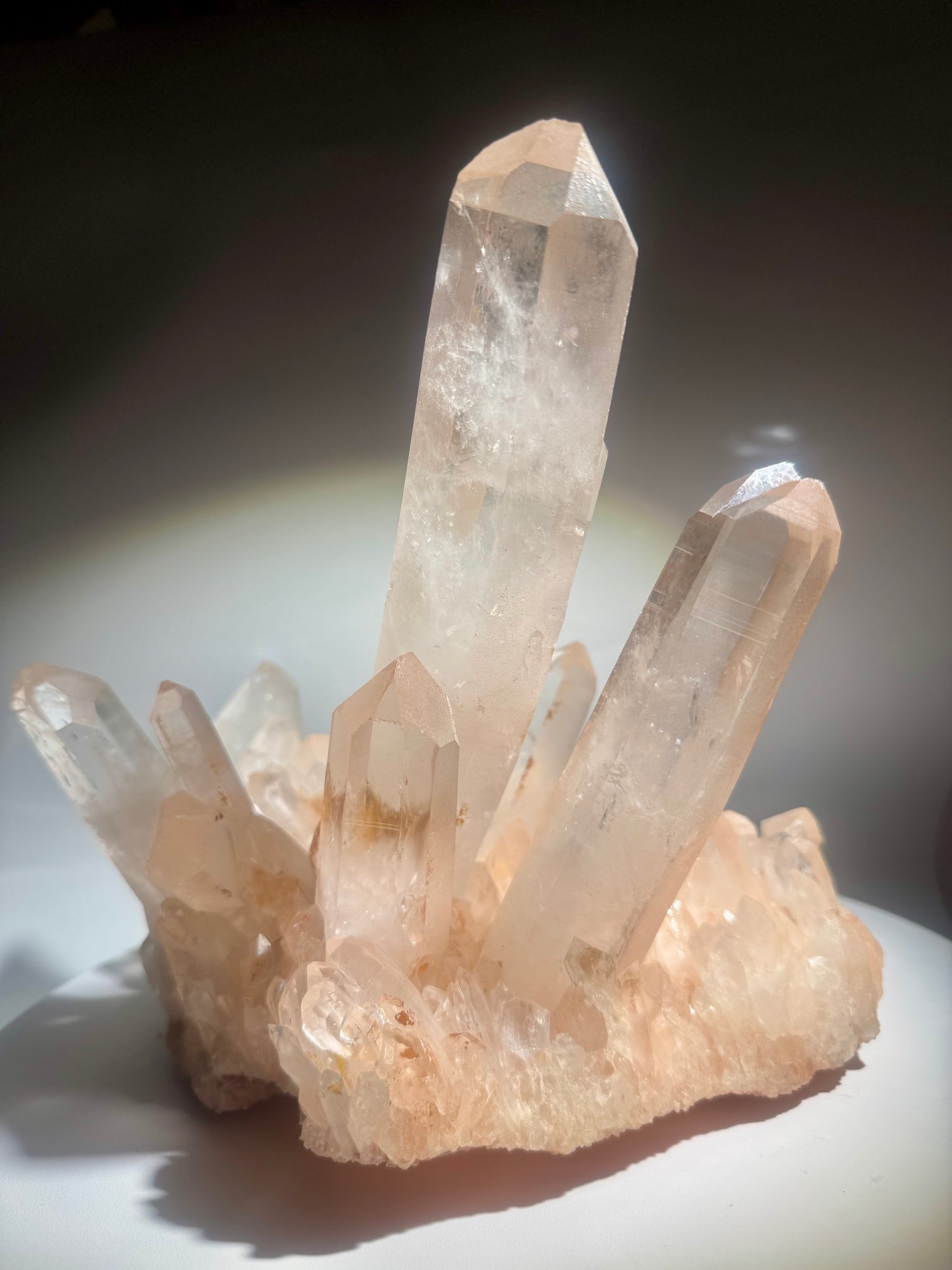 Bezaubernde Pink Quarz Stufen Kristall aus Madagaskar · 20 cm · 3,4 kg ✨