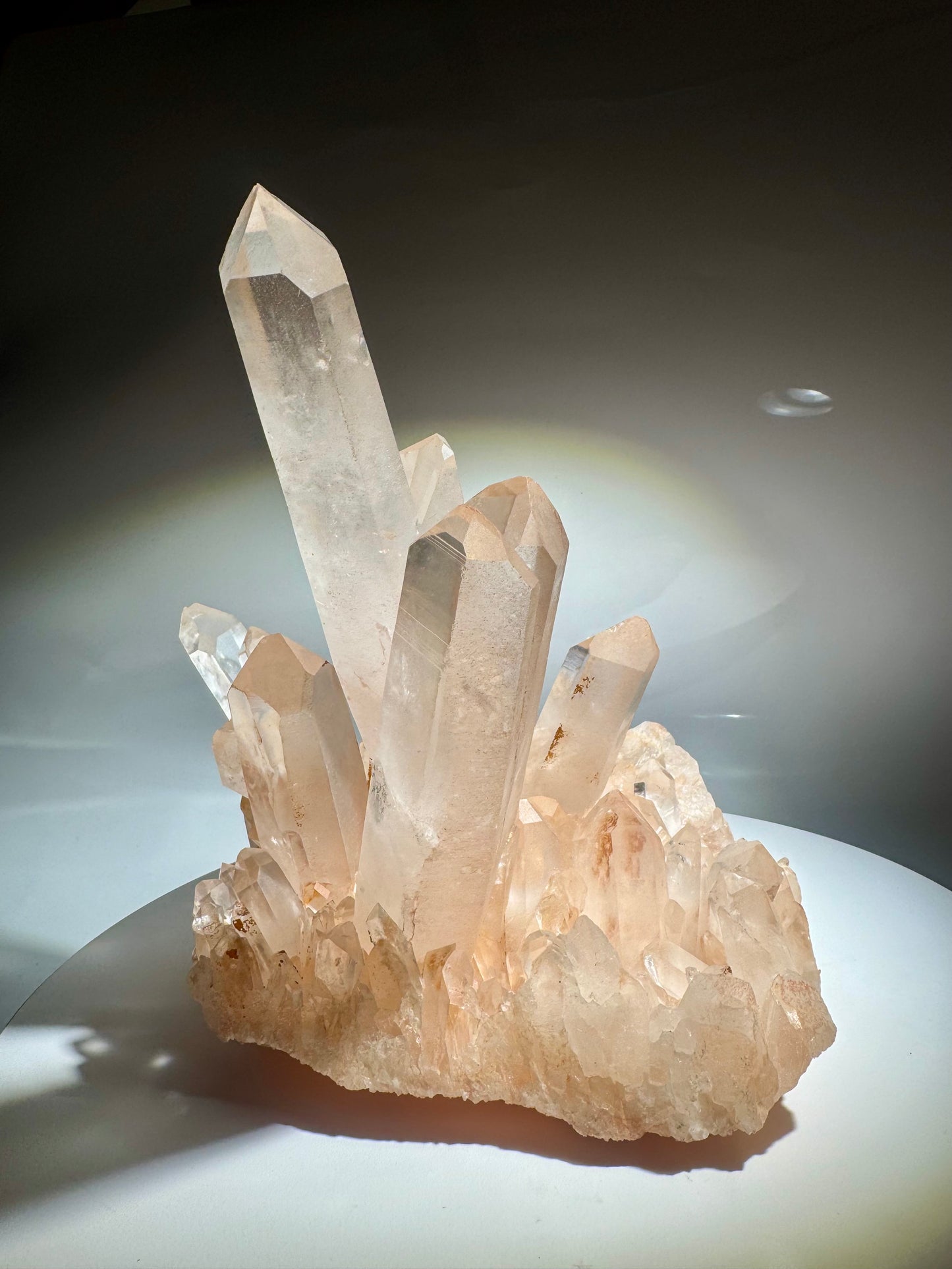 Bezaubernde Pink Quarz Stufen Kristall aus Madagaskar · 20 cm · 3,4 kg ✨