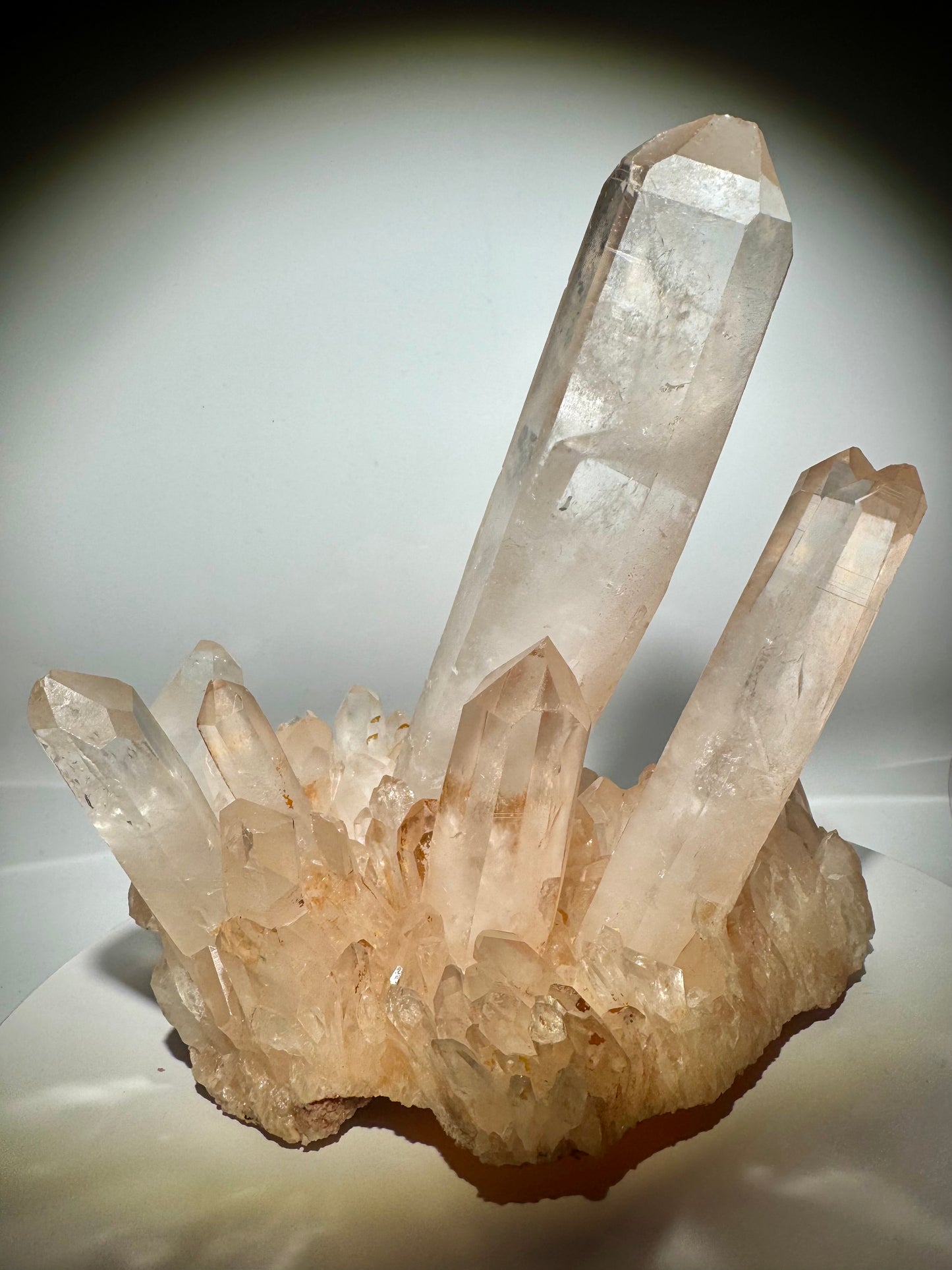 Bezaubernde Pink Quarz Stufen Kristall aus Madagaskar · 20 cm · 3,4 kg ✨