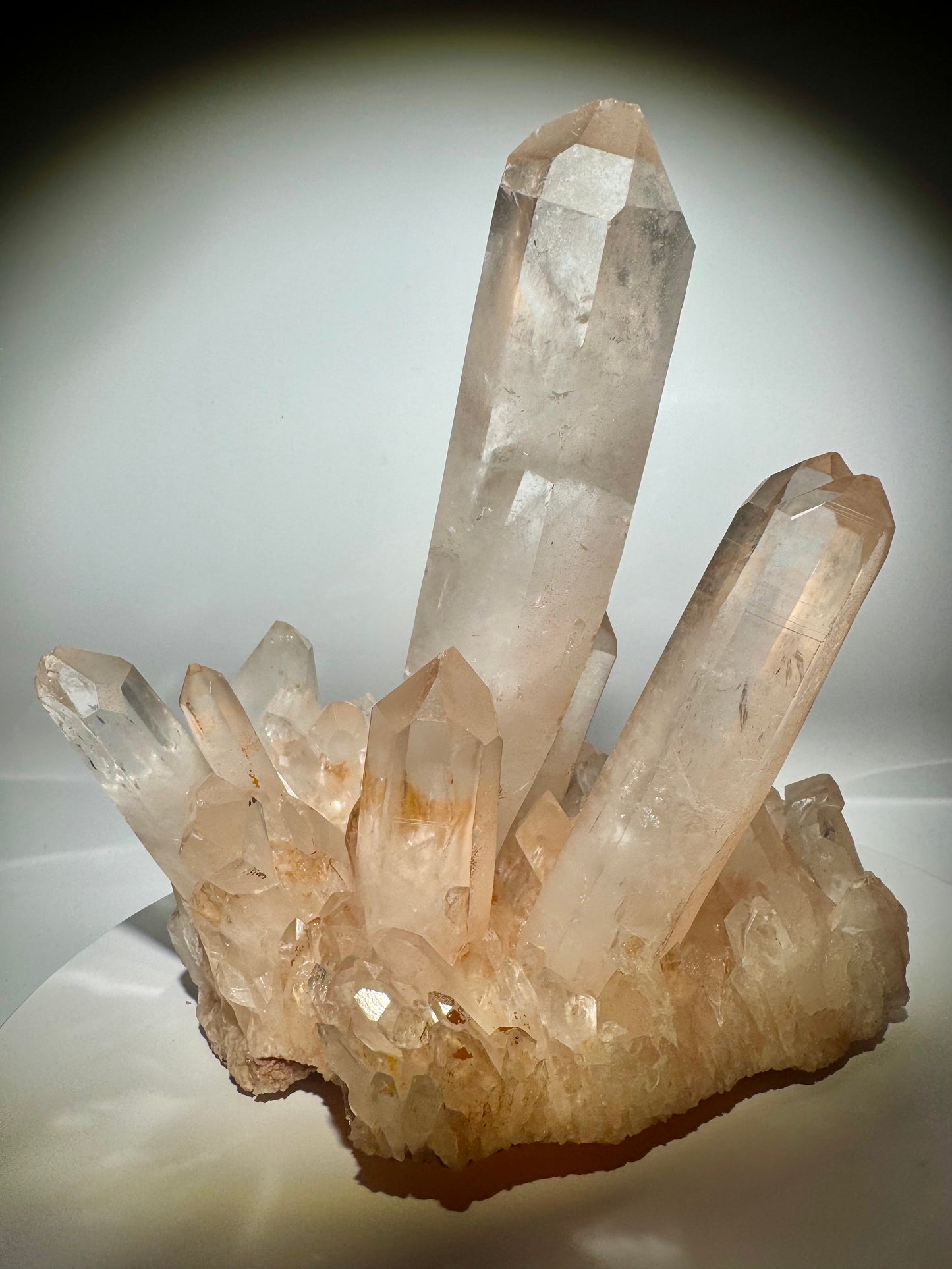 Bezaubernde Pink Quarz Stufen Kristall aus Madagaskar · 20 cm · 3,4 kg ✨