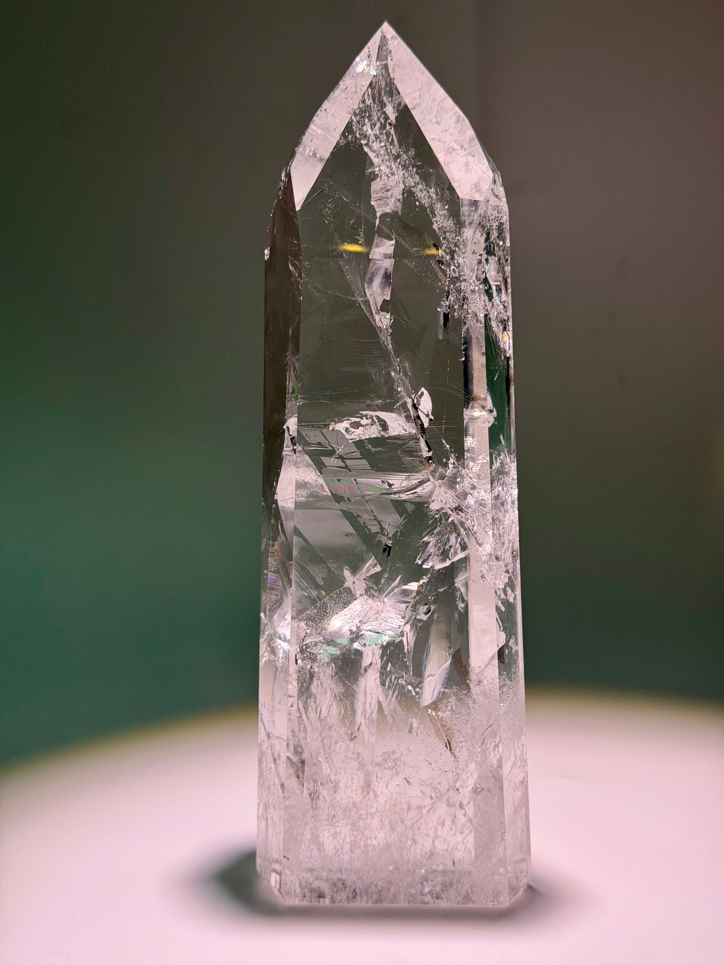 Punta di cristallo di rocca lemuriano di Bahia, Brasile – 12,5 cm | 422 g Qualità 1A