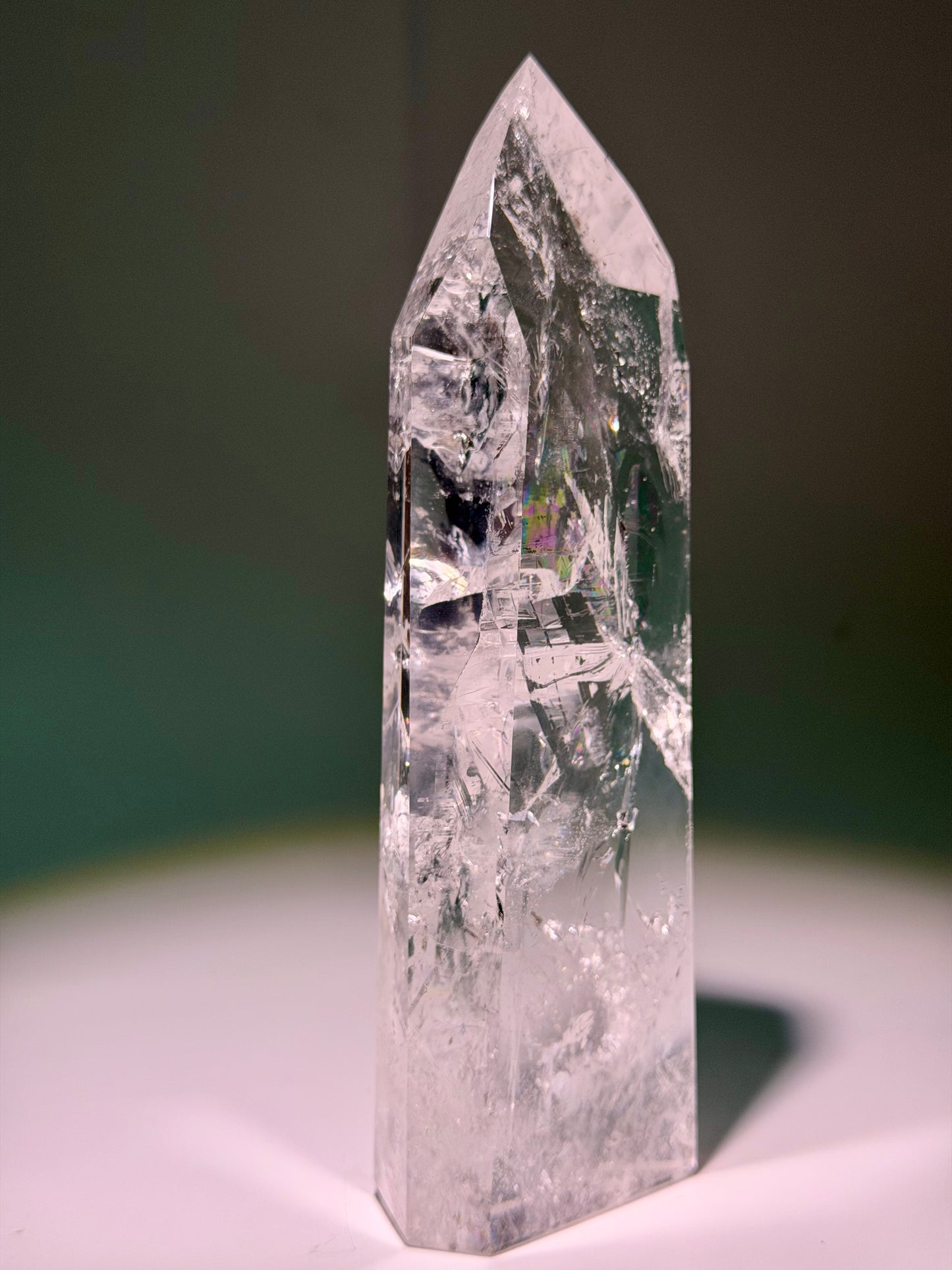 Punta di cristallo di rocca lemuriano di Bahia, Brasile – 12,5 cm | 422 g Qualità 1A