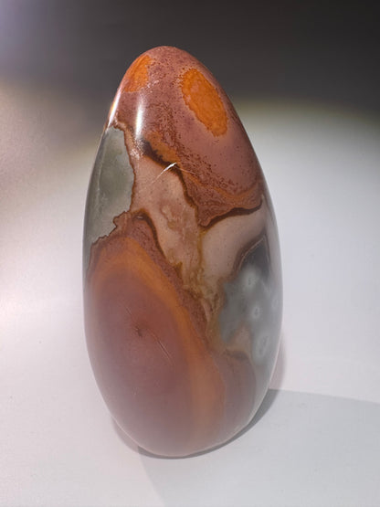 Polychrome Jaspis Madagaskar – Wüstenjaspis in warmen Farben – 11.5 cm, 547 g