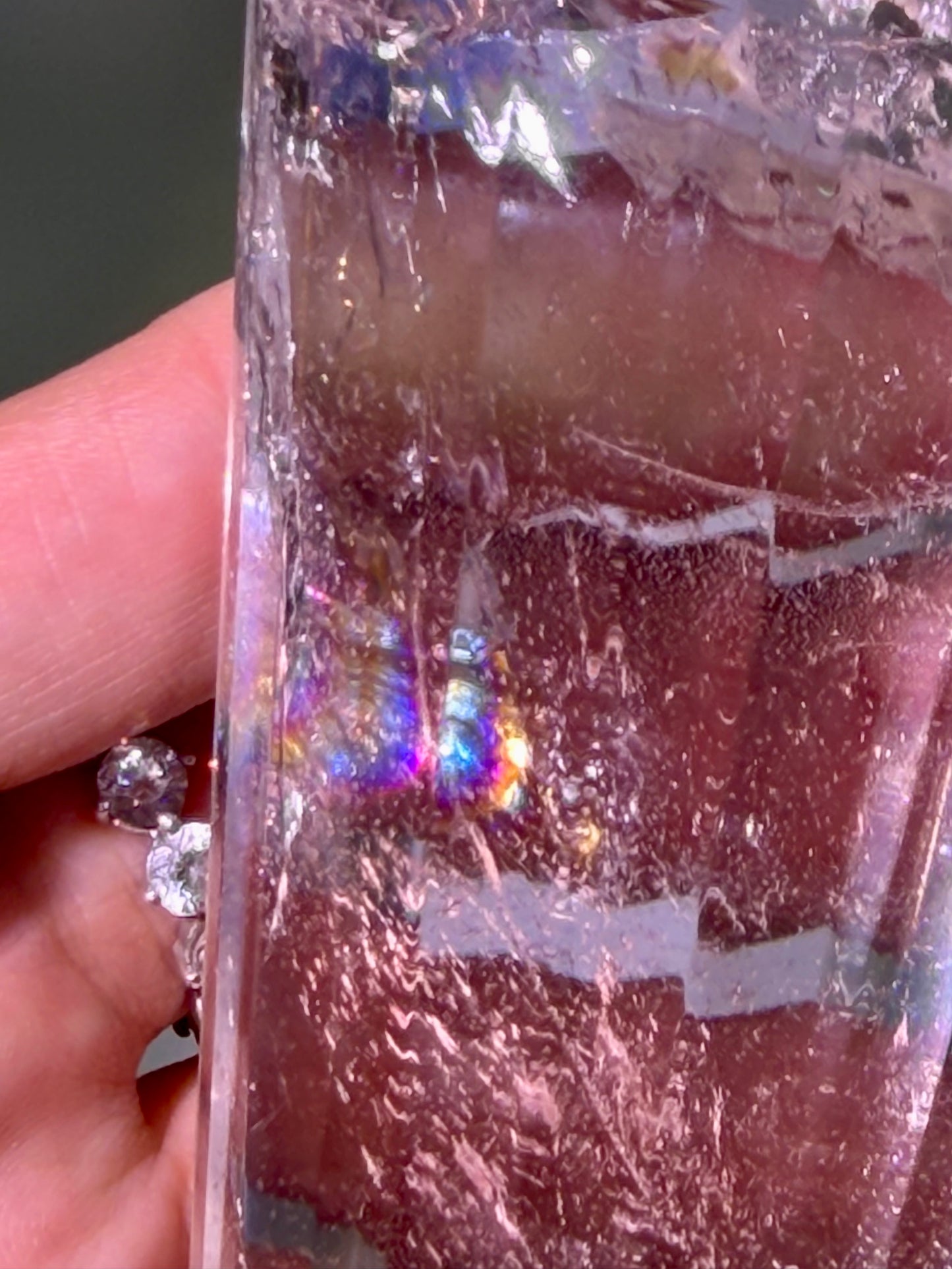 Lemurian Bergkristall Vogel Cut – 12 oder 28 Facetten aus Brasilien