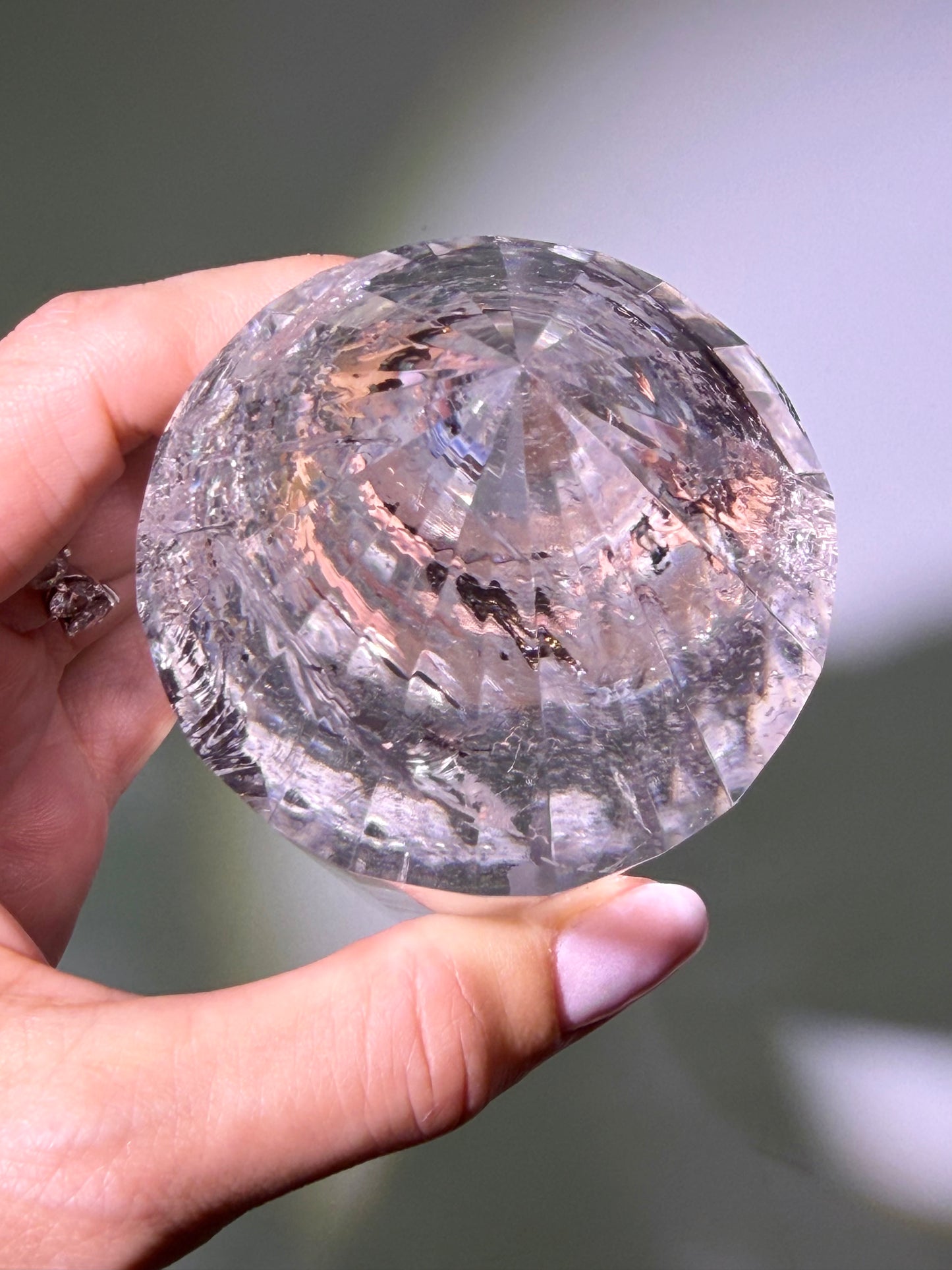 Lemurian Bergkristall Vogel Cut – 12 oder 28 Facetten aus Brasilien
