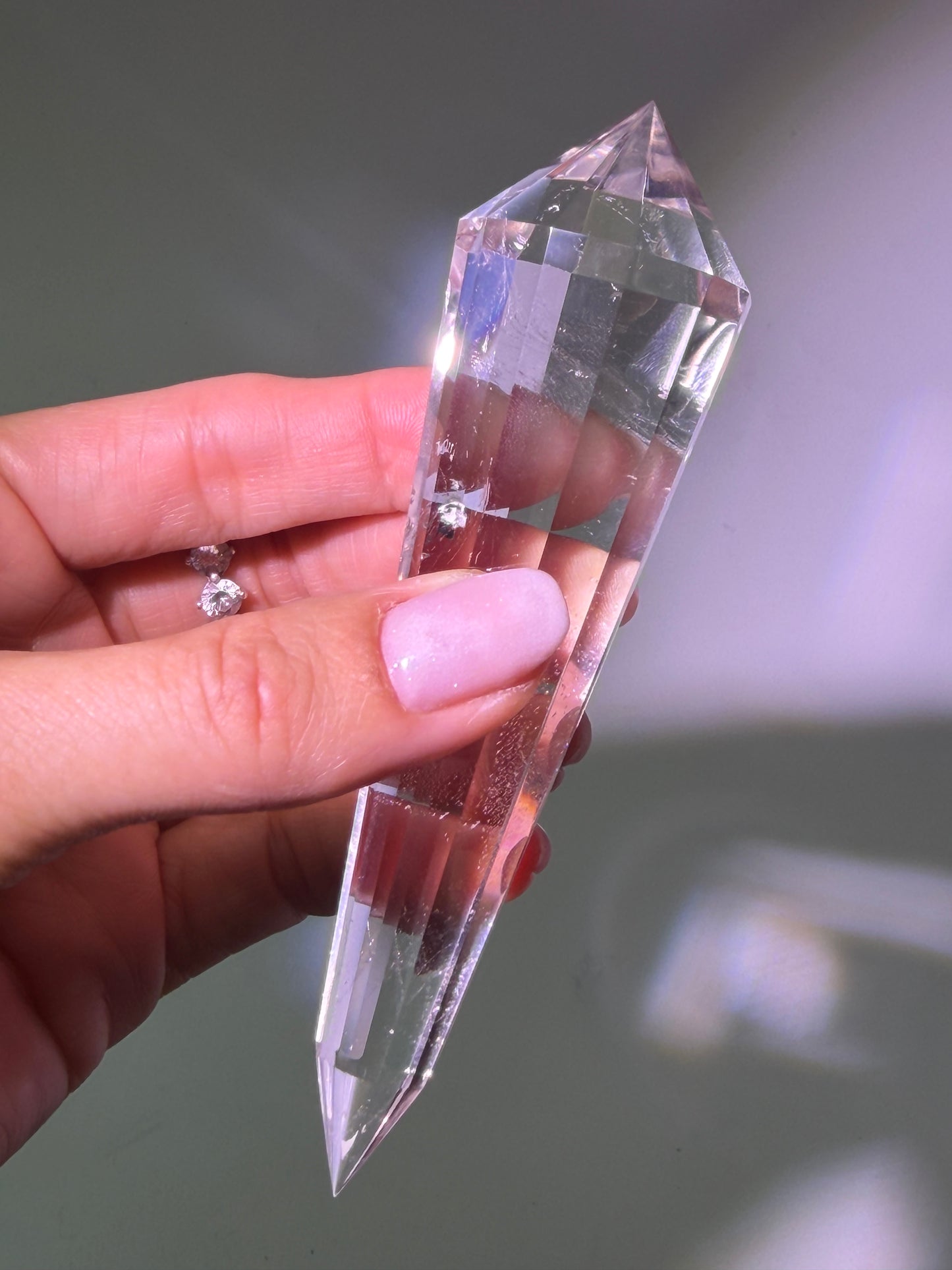 Lemurian Bergkristall Vogel Cut – 12 oder 28 Facetten aus Brasilien