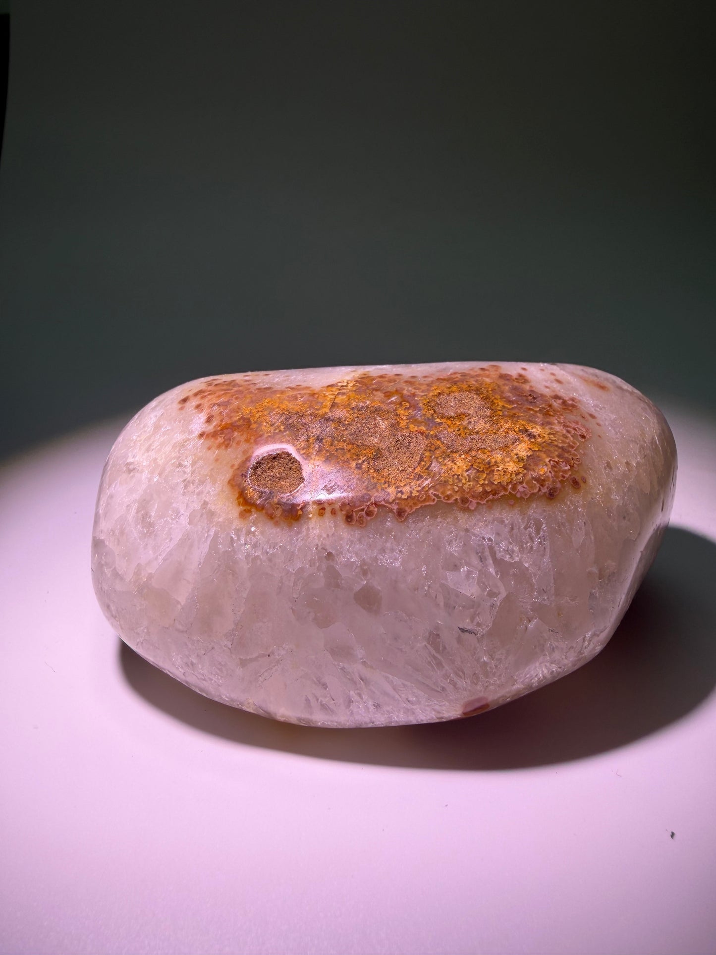 Wunderschöne natürliche Gelbamethyst-Geode – 11 × 7,5 × 5 cm | 581 g