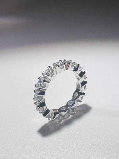Eleganter Moissanit Ring – Grösse 5 – Funkelnder Verlobungsring mit Brillanz 💍✨