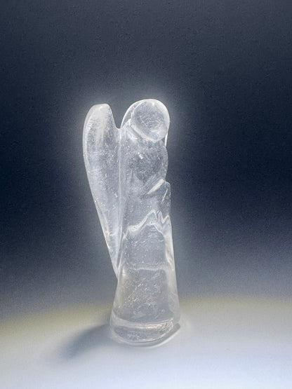 Bergkristall Engel 5,5–6 cm | Handgeschliffen | Klarer Schutzengel