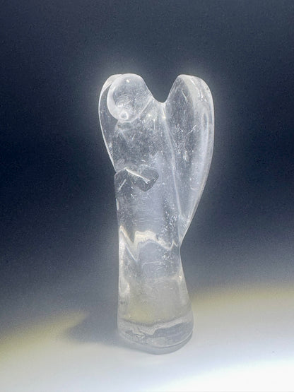 Bergkristall Engel 5,5–6 cm | Handgeschliffen | Klarer Schutzengel