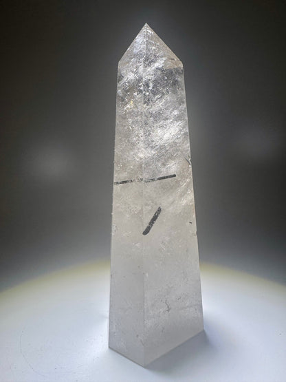 Exklusive Bergkristallspitze mit Rutil & Turmalin – 13.2 cm, 272 g – Edelstein aus Brasilien