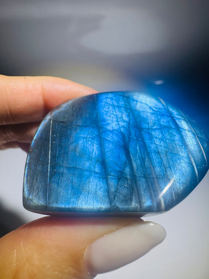 Labradorit-Freeform Pink-Blau | Seltene Rarität