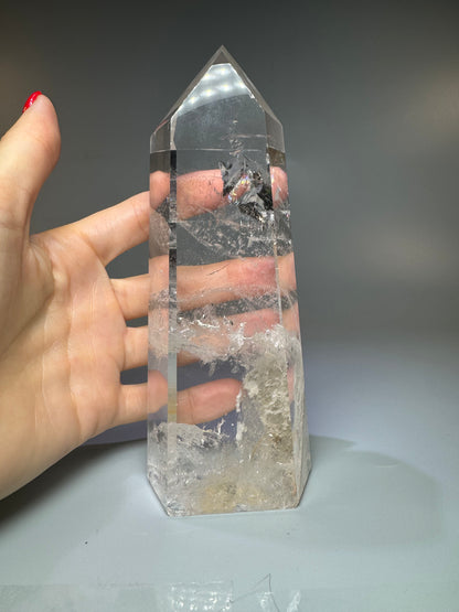 Bergkristallspitze (extra klar) - 16cm, 730g