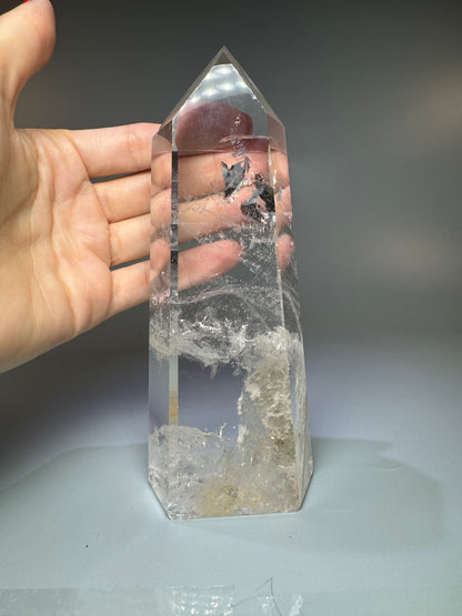 Bergkristallspitze (extra klar) - 16cm, 730g