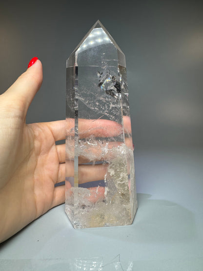 Bergkristallspitze (extra klar) - 16cm, 730g